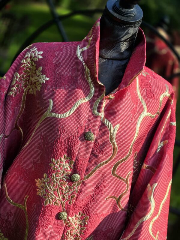 kimono/mantel d 22 "zen puu" punane