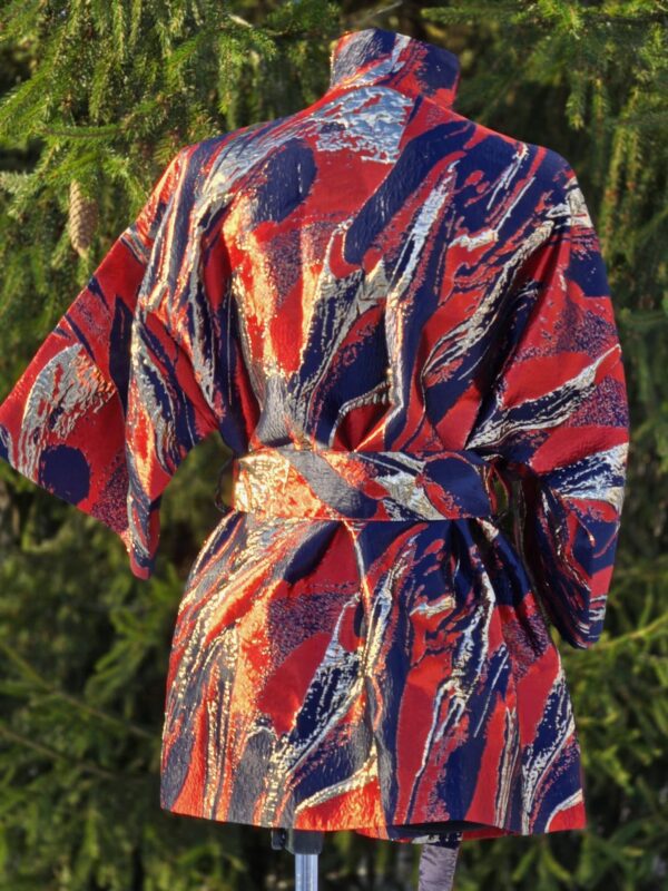kimono d 9 punane sinine abstrakt