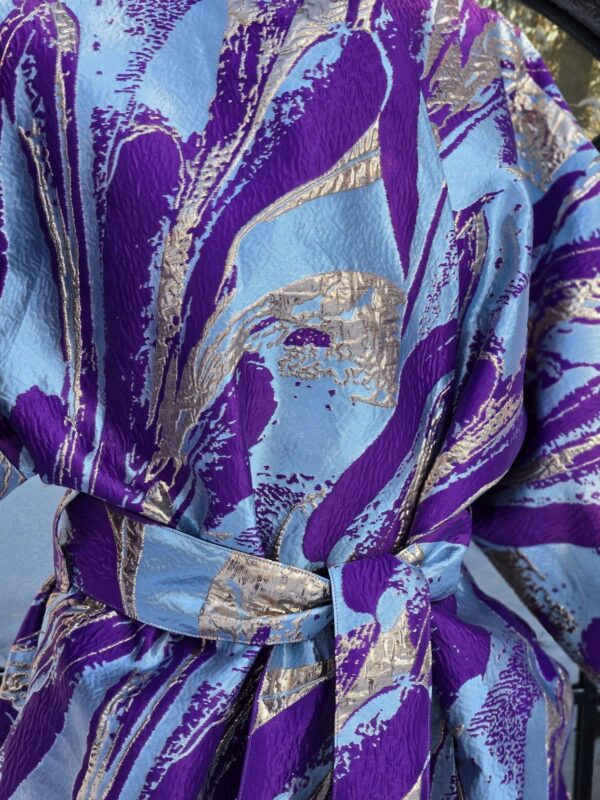 kimono d 9 "lilla abstrakt"