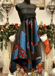 kimono d 4 "tulihobu" punane sinakasroheline