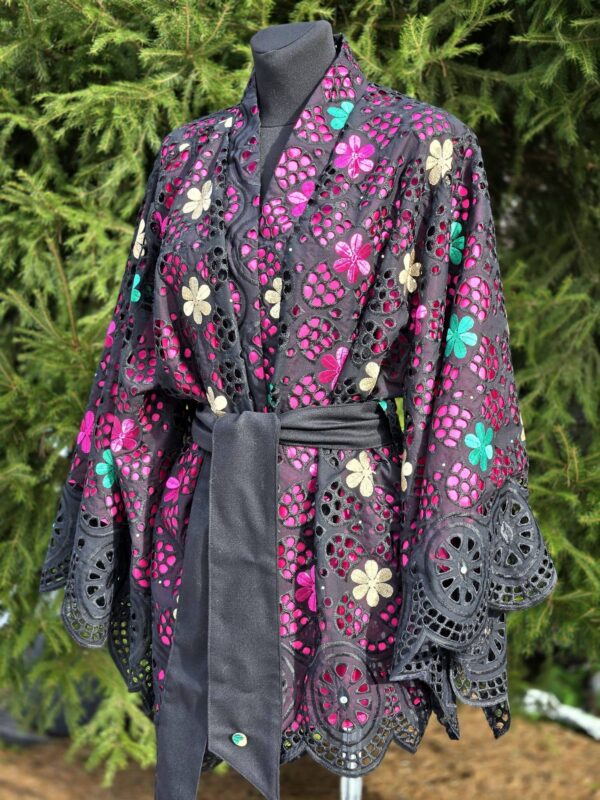 kimono/jakk d 4 "võrkpits fuksial"