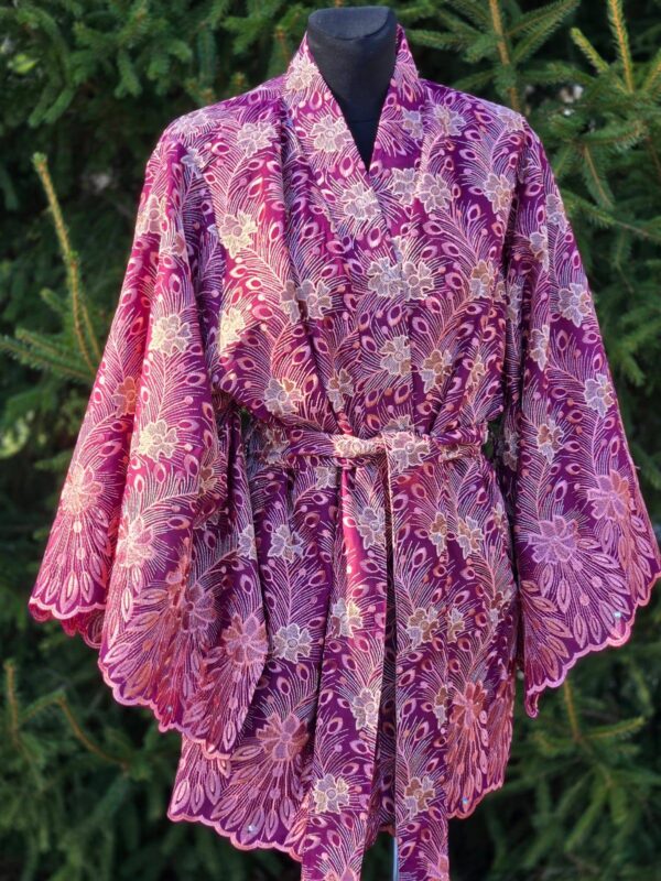 kimono d 4 "harri potter" roosa/burgundia