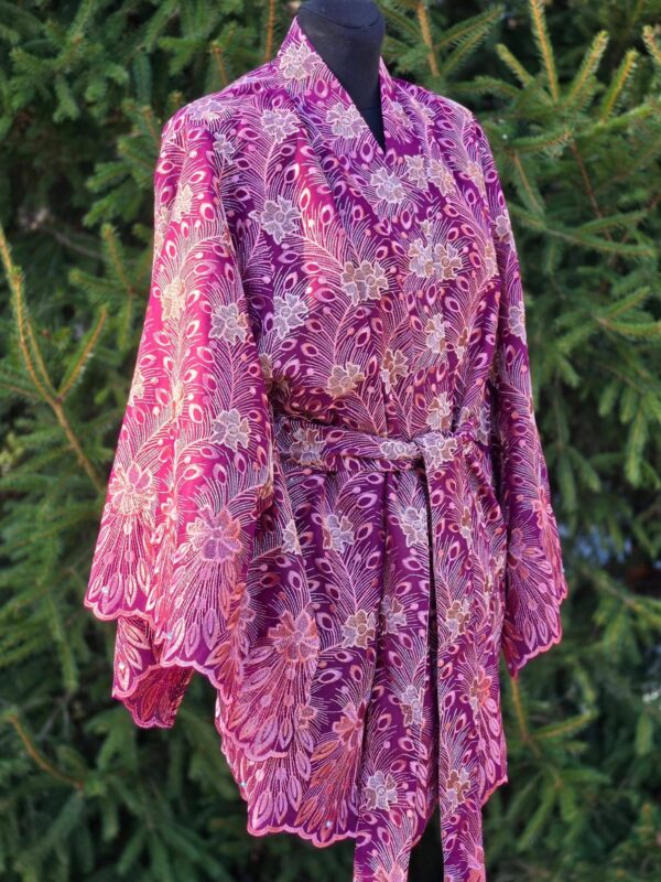 kimono d 4 "harri potter" roosa/burgundia