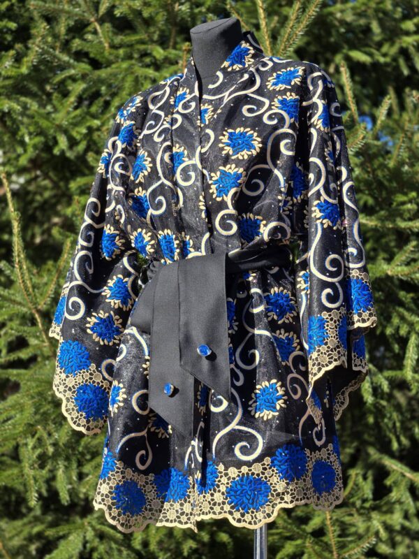 kimono/jakk d 4 "voila" sinise lillega