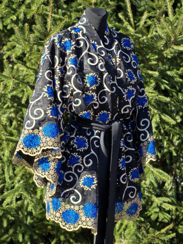 kimono/jakk d 4 "voila" sinise lillega