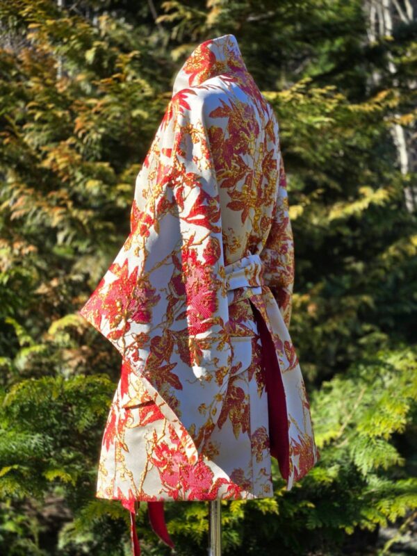 kimono/jakk d 14/5 "Õitega oks" punasel