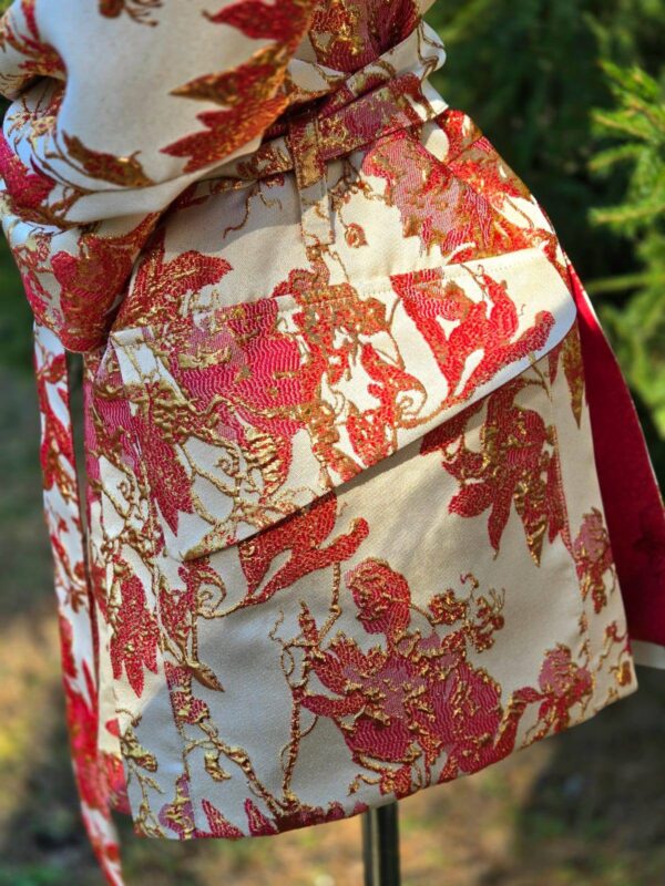 kimono/jakk d 14/5 "Õitega oks" punasel